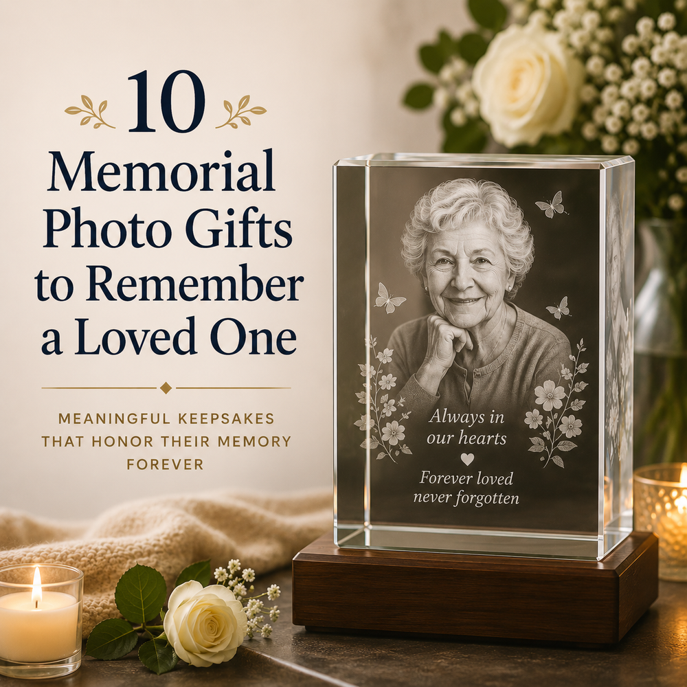 10 Memorial Photo Gifts to Remember a Loved One