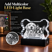 3D Crystal Dog Bone