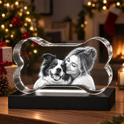 3D Crystal Dog Bone