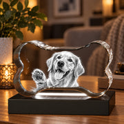 3D Crystal Dog Bone
