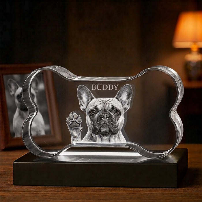 3D Crystal Dog Bone