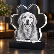 3D Crystal Pet Paw
