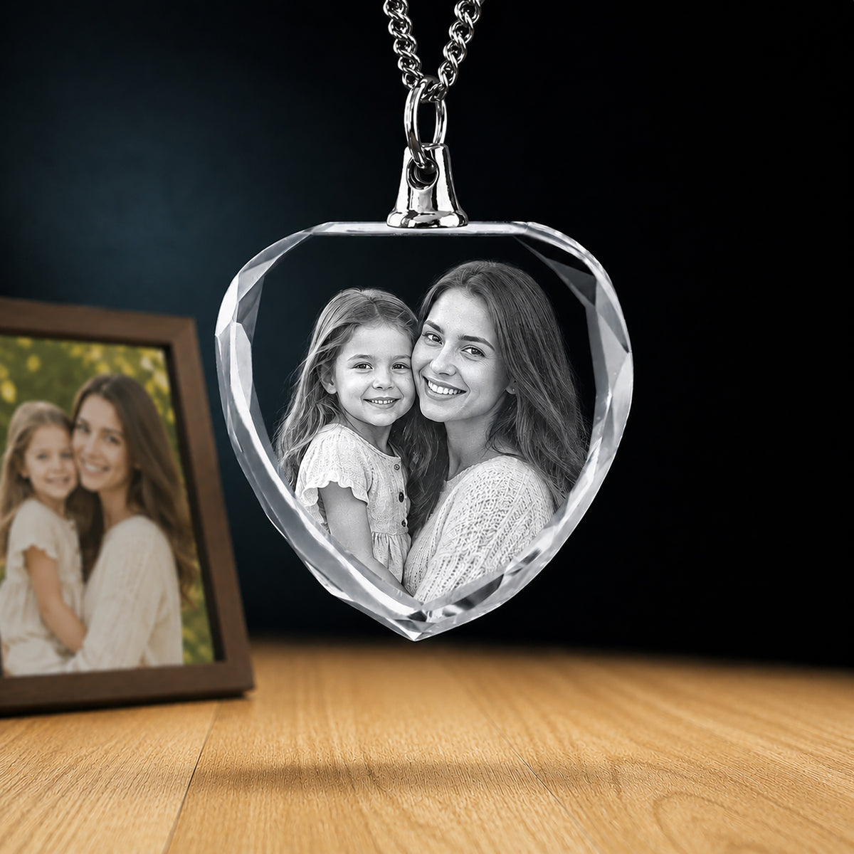 Crystal Necklace Heart