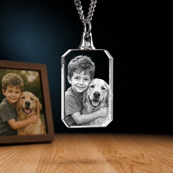 Crystal Necklace Rectangle