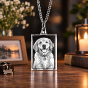 Crystal Necklace Rectangle